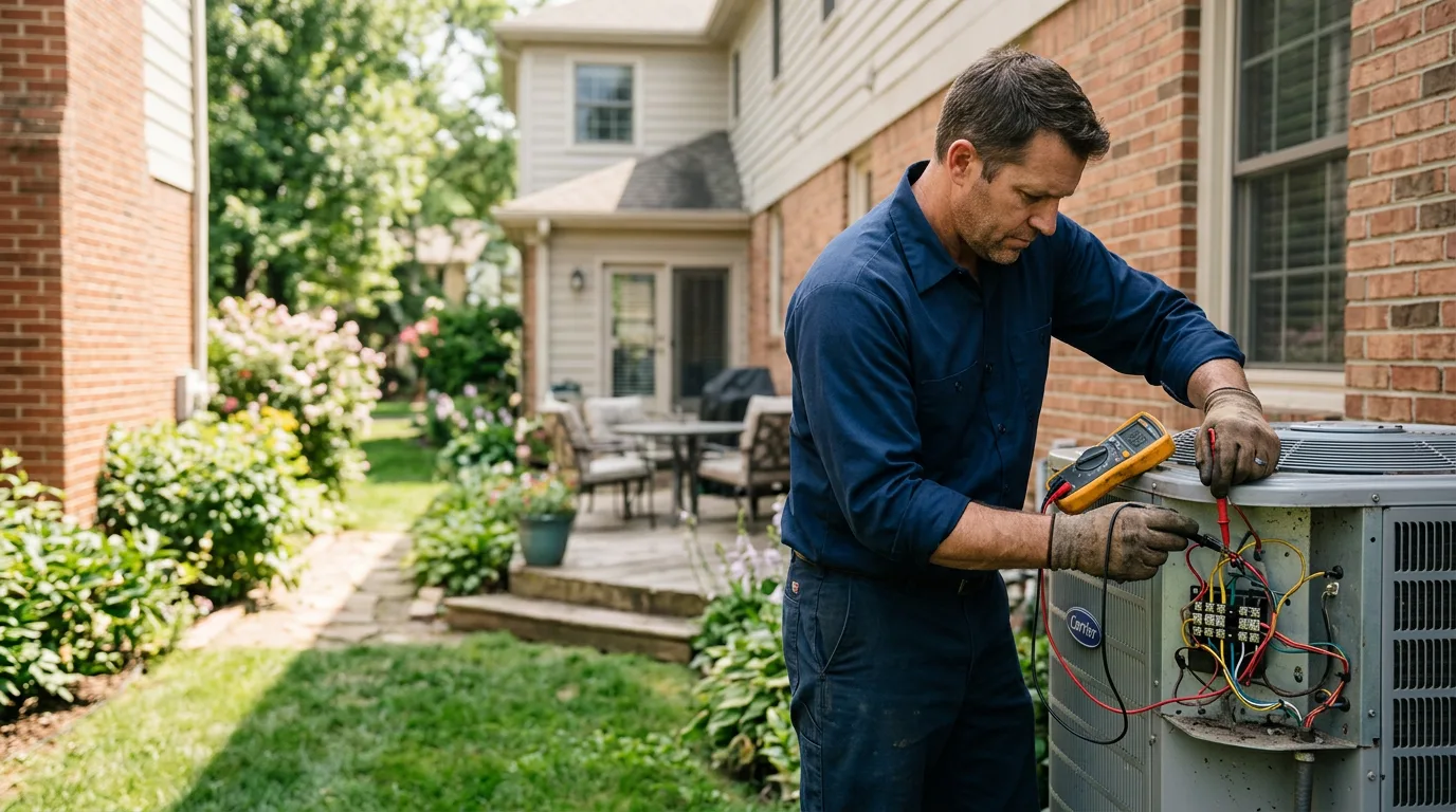 HVAC technician working near Monson, MA